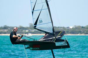 Blair Tuke (NZ) - 2015 International Moth World Championship photo copyright Teri Dodds http://www.teridodds.com taken at  and featuring the  class