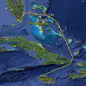 Montego bay chart photo copyright Pineapple Cup - Montego Bay Race . http://www.montegobayrace.com/# taken at  and featuring the  class