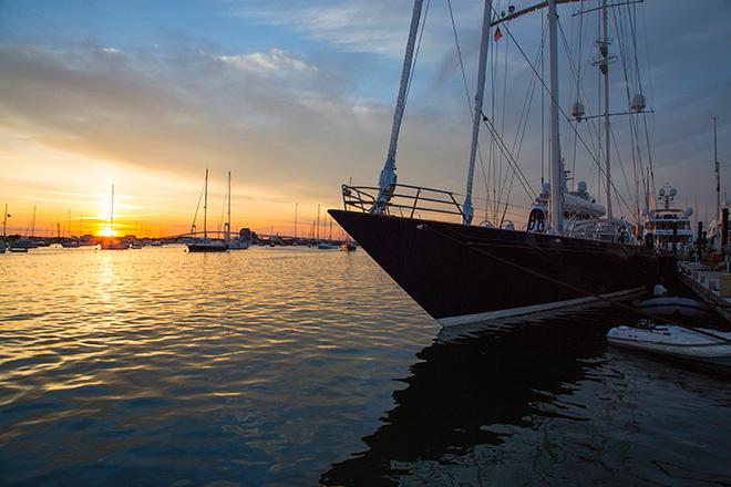 The 155-foot ketch Asolare during the 2014 Newport Charter Yacht Show.  © Billy Black http://www.BillyBlack.com