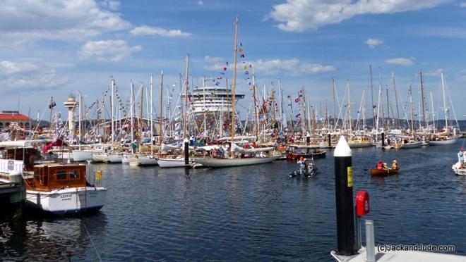 King Pier, outside Constitution Dock - Hobart Wooden Boat Festival 2015 © Jack and Jude