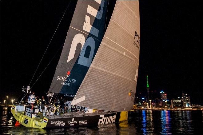 Team Brunel - VOR Leg 4 finish - Volvo Ocean Race 2014-2015 © Xaume Olleros/Volvo Ocean Race http://www.volcooceanrace.com