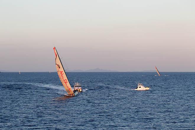 February 28,2015. Leg 4 Arrivals in Auckland; Abu Dhabi Ocean Racing &copy;  Ainhoa Sanchez/Volvo Ocean Race