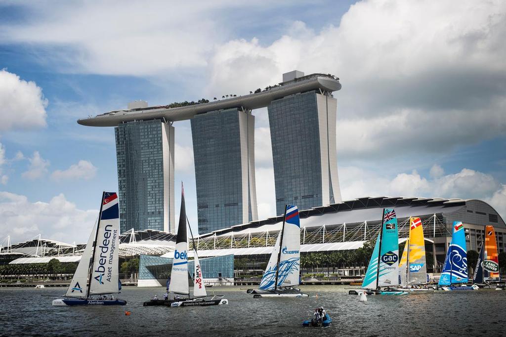 The Extreme Sailing Series 2015, Act 1, Singapore photo copyright Lloyd Images/Extreme Sailing Series taken at  and featuring the  class