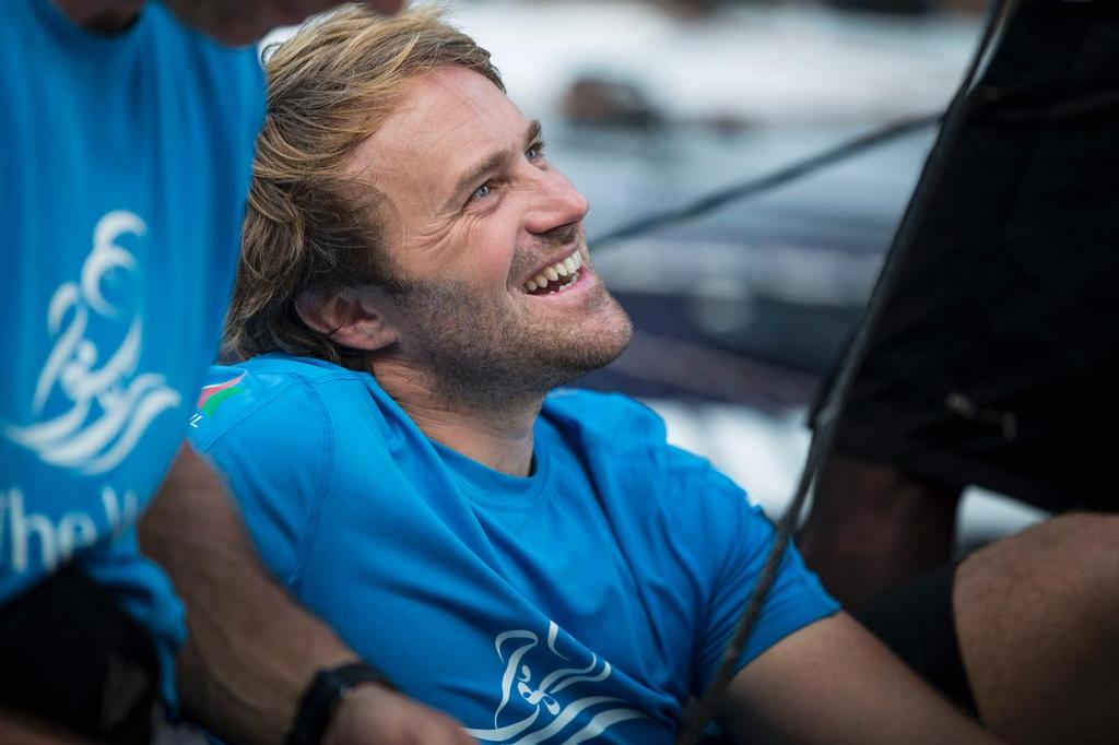 The Extreme Sailing Series 2015, Act 1, Singapore <br />
The Wave, Muscat's skipper Leigh McMillan<br />
 © Lloyd Images/Extreme Sailing Series