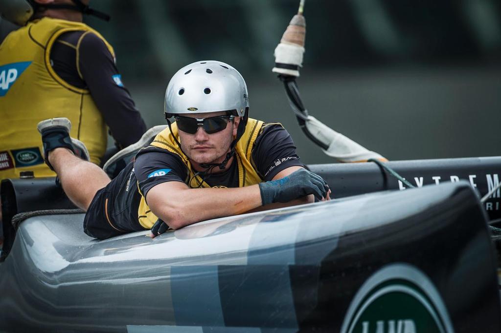 The Extreme Sailing Series 2015, Act 1, Singapore  SAP Crewman  © Lloyd Images/Extreme Sailing Series