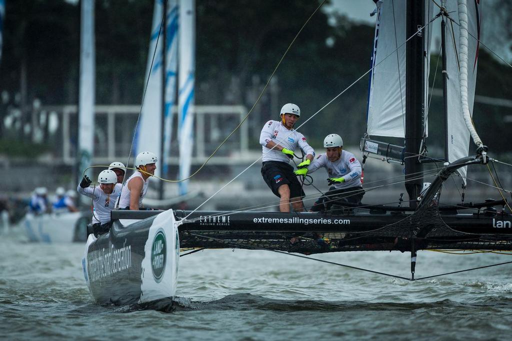 The Extreme Sailing Series 2015, Act 1, Singapore  Team Turx  © Lloyd Images/Extreme Sailing Series