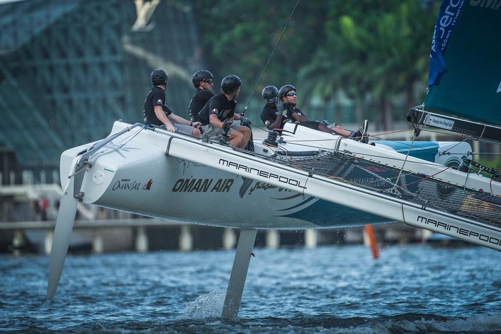 The Extreme Sailing Series 2015, Act 1, Singapore  Oman Air  © Lloyd Images/Extreme Sailing Series