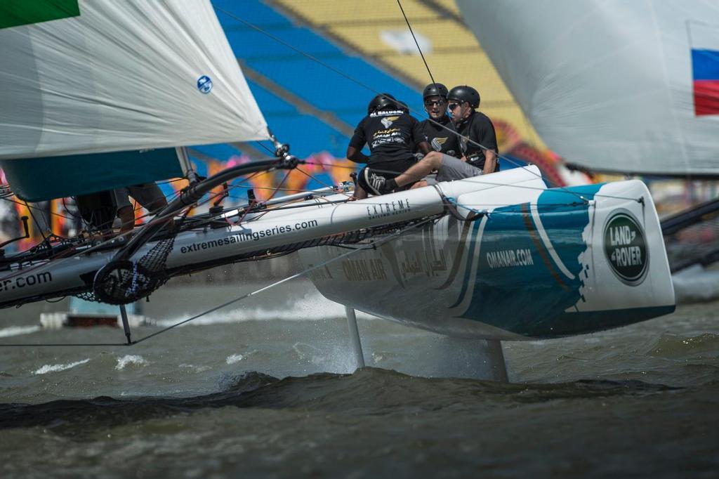 The Extreme Sailing Series 2015, Act 1, Singapore <br />
Oman Air<br />
 © Lloyd Images/Extreme Sailing Series