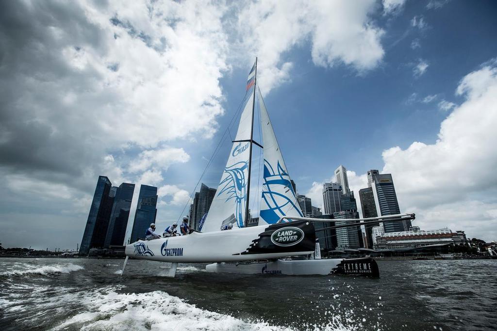 The Extreme Sailing Series 2015, Act 1, Singapore <br />
<br />
 © Lloyd Images/Extreme Sailing Series