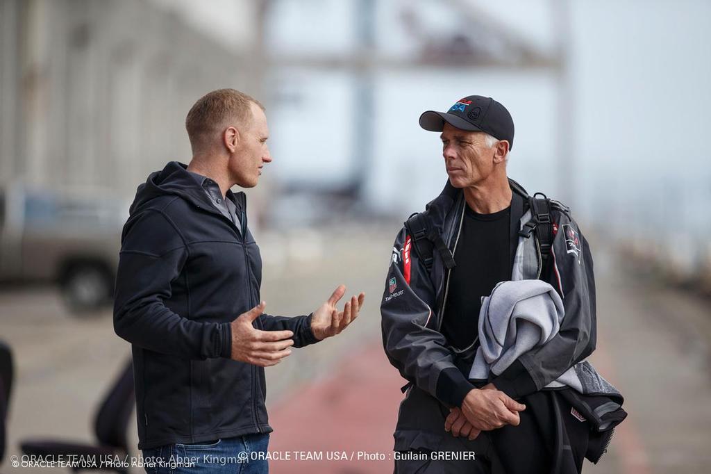 ORACLE TEAM USA, AC45 preparation and practice, San Francisco, Jimmy Spithill, Philippe Presti © Oracle Team USA media