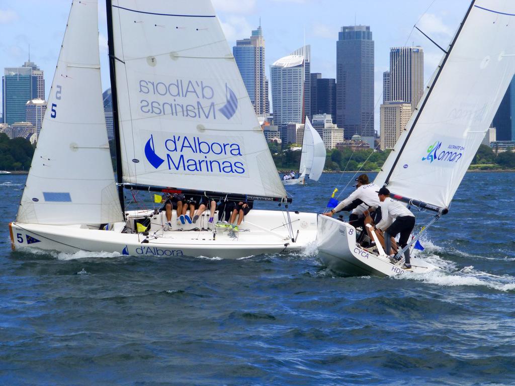 Defending Hardy Cup champion David Reece and Jay Griffin in day two - Hardy Cup 2015 photo copyright Richard Chapman taken at  and featuring the  class