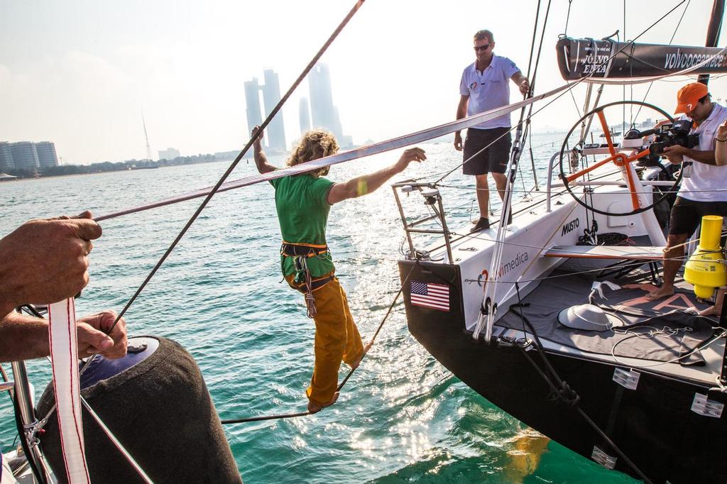 Practice Walk -  Redbull Walk the Line - Volvo Ocean Race, Abu Dhabi. photo copyright  Ainhoa Sanchez/Volvo Ocean Race taken at  and featuring the  class