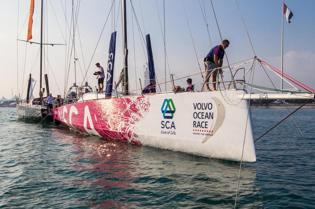 Redbull Walk the Line  - Volvo Ocean Race, Abu Dhabi. ©  Ainhoa Sanchez/Volvo Ocean Race