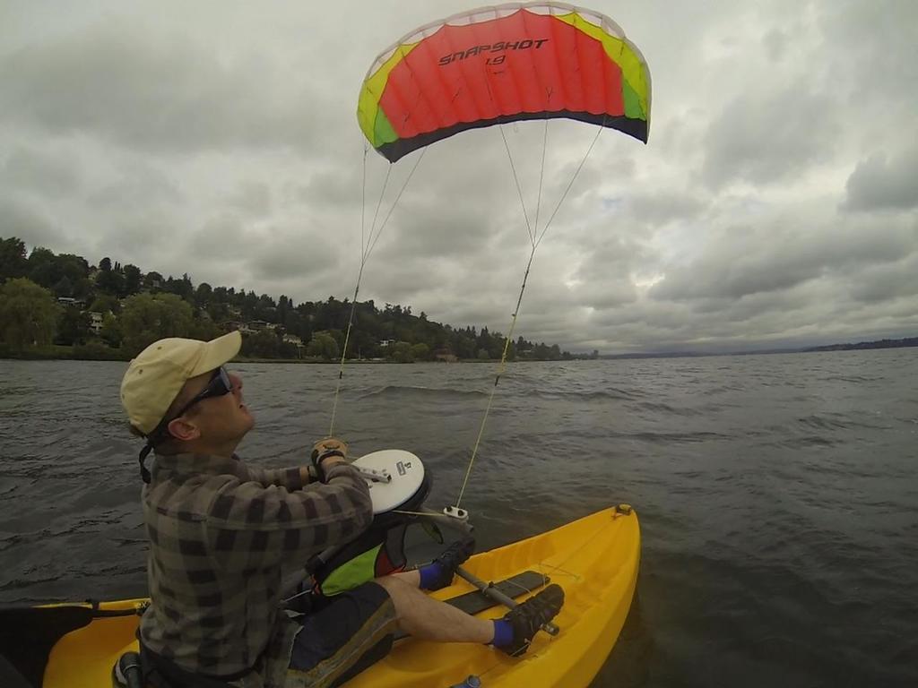 Kite Controller gives wings to kayaks and