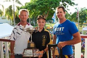 Australian Senior Sabot Champion 2015 Tom Stivano photo copyright Greg Larkings taken at  and featuring the  class