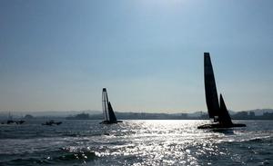 Artemis racing with Oracle Team USA - AC45 Development AC45 - Final Training Session - San Francisco photo copyright Oracle Team USA media taken at  and featuring the  class