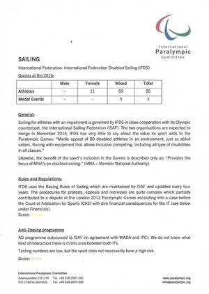 Page 1 - Photos from Reinstate Paralympic Sailing into 2020 Games's post photo copyright Timeline Photos taken at  and featuring the  class