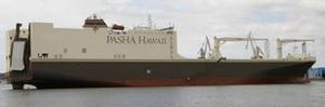 Pasha's new roll on/roll off carrier, M/V Marjorie C - Pasha's logistical support photo copyright Transpacific YC. taken at  and featuring the  class
