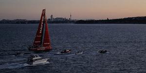 February 28,2015. Leg 4 Arrivals in Auckland; MAPFRE photo copyright  Ainhoa Sanchez/Volvo Ocean Race taken at  and featuring the  class