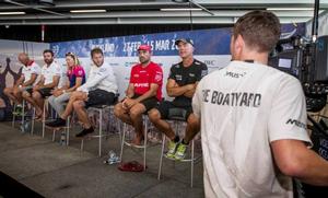 Skippers Press conference after Leg 4 of the Volvo Ocean Race from Sanya to Auckland. - Volvo Ocean Race 2014-15 photo copyright  Ainhoa Sanchez/Volvo Ocean Race taken at  and featuring the  class