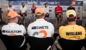 Skippers Press conference after Leg 4 of the Volvo Ocean Race from Sanya to Auckland. - Volvo Ocean Race 2014-15 photo copyright  Ainhoa Sanchez/Volvo Ocean Race taken at  and featuring the  class