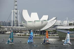 The Extreme Sailing Series 2015, Act 1, Singapore ESS Fleet photo copyright Mark Lloyd http://www.lloyd-images.com taken at  and featuring the  class