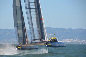 Artemis Racing trial their foiling AC45 in San Francisco photo copyright Sander van der Borch / Artemis Racing taken at  and featuring the  class