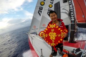 onboard Dongfeng Race Team - Volvo Ocean Race 2014-15 photo copyright Sam Greenfield/Dongfeng Race Team/Volvo Ocean Race taken at  and featuring the  class
