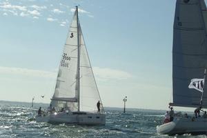 Beneteau Oceanis 35 starts the first race at the Festival of Sails, Geelong. photo copyright Beneteau http://www.beneteau.com/ taken at  and featuring the  class