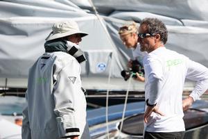 LtoR: Brian Thompson and Michel Desjoyeaux - Lloyd Thornburg's MOD 70, Phaedo 3 photo copyright  Richard and Rachel / Team Phaedo taken at  and featuring the  class
