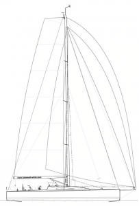 0518-01-00-SAIL-PLAN photo copyright Bakewell-White Yacht Design www.bakewell-white.com/ taken at  and featuring the  class