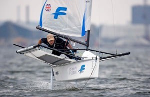 Simon Payne gybing in Race 1 photo copyright Th.Martinez http://www.thmartinez.com taken at  and featuring the  class