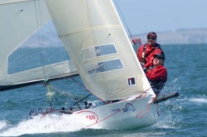 14ft Lindsay Irwin and crew Andrew Perry photo copyright Teri Dodds http://www.teridodds.com taken at  and featuring the  class