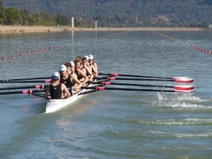 The Mens Eight racing on the 2km course photo copyright Sonya Walker taken at  and featuring the  class