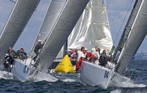 INFINITY, John B Thomson Jr., USA, and OPUS ONE, Wolfgang Stolz, GER - Rolex Farr 40 Worlds photo copyright  Rolex / Carlo Borlenghi http://www.carloborlenghi.net taken at  and featuring the  class