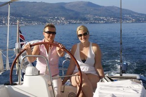 9 Janey and Andrea enjoying the sun photo copyright Ian & Andrea Treleaven taken at  and featuring the  class