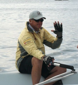 A relaxed Peter Gilmour before the start of racing, Day 1 - 2006 Monsoon Cup photo copyright Sail-World.com /AUS http://www.sail-world.com taken at  and featuring the  class