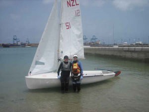 Sarah Bilkie and Rosie Sargisson launch their new boat. photo copyright Simon Cooke taken at  and featuring the  class