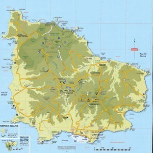Norfolk Island map © Norfolk Island Tourism