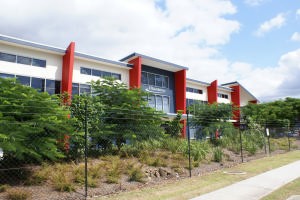 Maritimo headquarters on Waterways Drive, main thoroughfare through the Gold Coast Marine Precinct. photo copyright Bob Wonders taken at  and featuring the  class