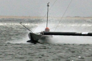 Close up foil out - Sailrocket photo copyright Sailrocket http://www.sailrocket.com taken at  and featuring the  class