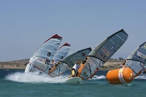 Albeau in dominating form. - PWA Alacati, Turkey 2007 photo copyright  John Carter / PWA http://www.pwaworldtour.com taken at  and featuring the  class