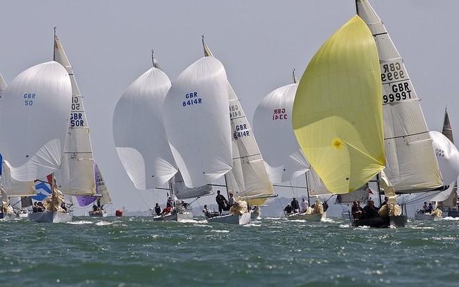 Day 1 of the 2009 Coutts Quarter Ton Cup being sailed at Cowes, Isle of Wight © Paul Wyeth / www.pwpictures.com http://www.pwpictures.com