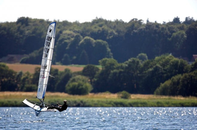 Simon Payne in Race 4 heading for the fields of Horsens © Th.Martinez http://www.thmartinez.com