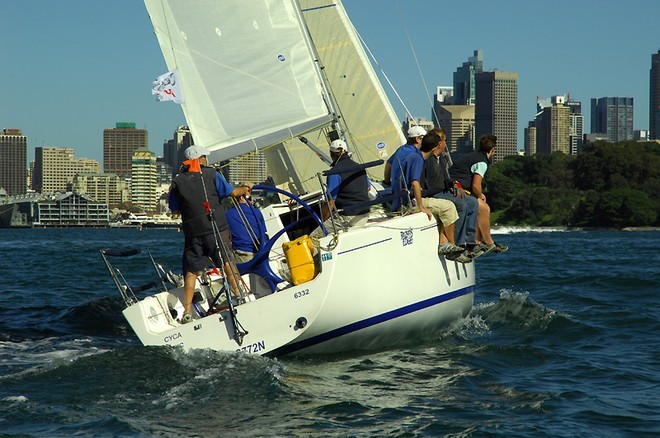 Ray Stone&rsquo;s Razors Edge, during Race 3 of the Audi Winter Series on Sydney Harbour. &copy; Peter Andrews http://www.outimage.net