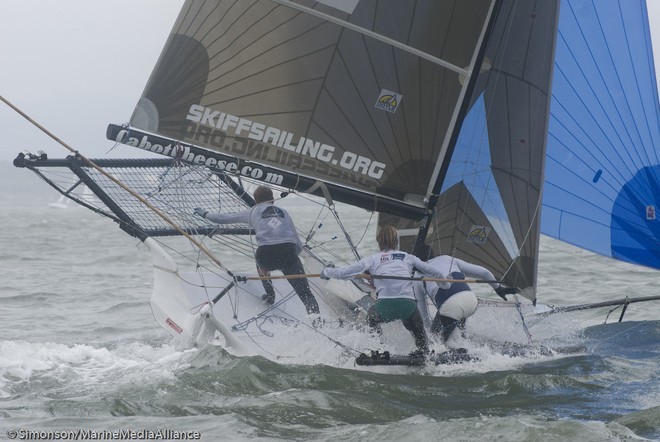 Racing in the 2009 Pier39 Regatta, San Francisco © Erik Simonson/MarineMediaAlliance.com http://marinemediaalliance.com/gallery/
