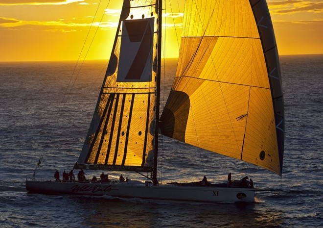 Wild Oats XI, at sunrise 2008 Rolex Sydney Hobart Race  ©  Rolex/Daniel Forster http://www.regattanews.com