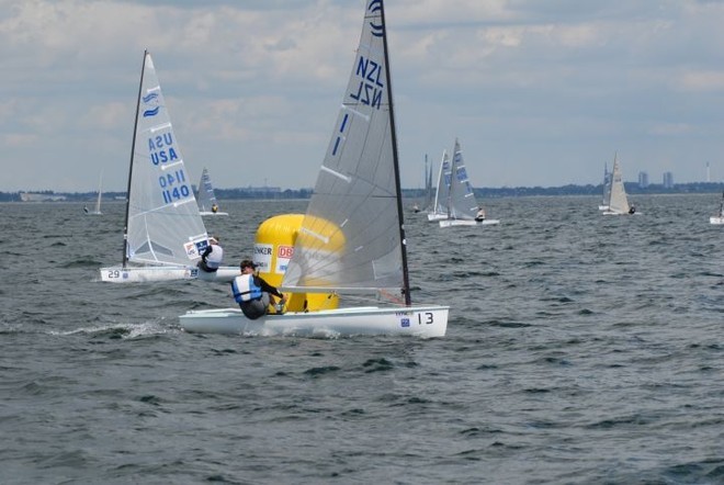 Dan Slater (NZL) at the 2009 Finn Gold Cup. Slater uses PredictWind in his Olympic campaign regattas and coaching. © Robert Deaves/Finn Class http://www.finnclass.org