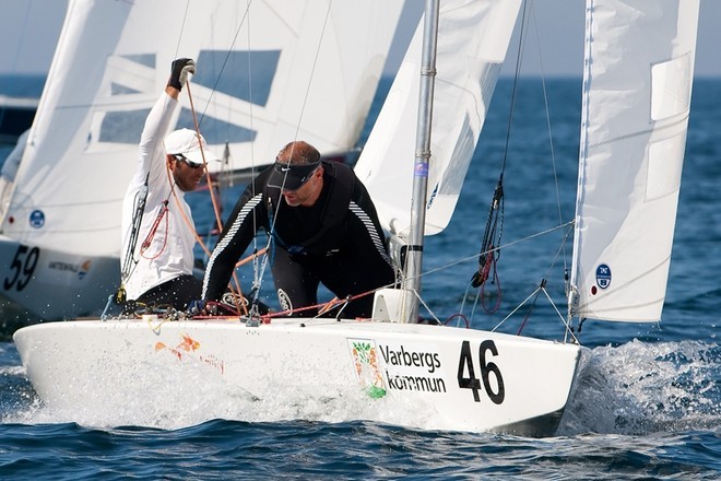 Pepper and Monk sailing in race 5 of the 2009 Star Worlds in Sweden © Fried Elliott http://www.friedbits.com
