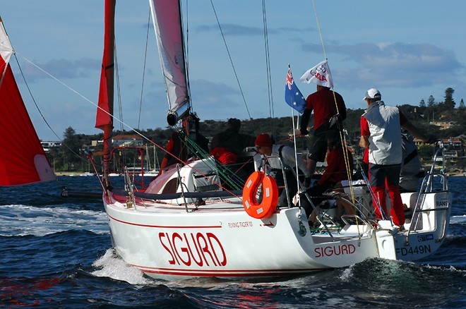 Ian Dencker’s Sigurd finished first in Division E, in Race 10 of the Audi Winter Series on   Sydney Harbour. - Race 10 of the Audi Winter Series on Sydney Harbour © Peter Andrews http://www.outimage.net